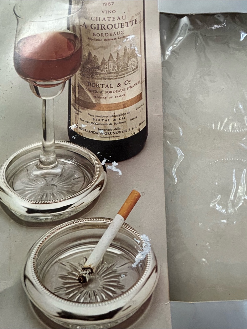 Vintage Silver Plate Cut Glass Coaster Set